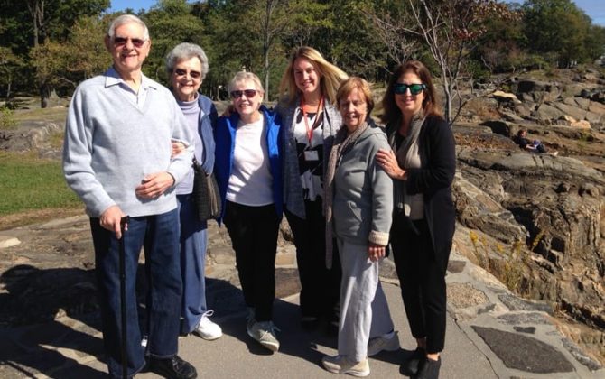 Residents enjoy walks and other physical activities at The Ambassador